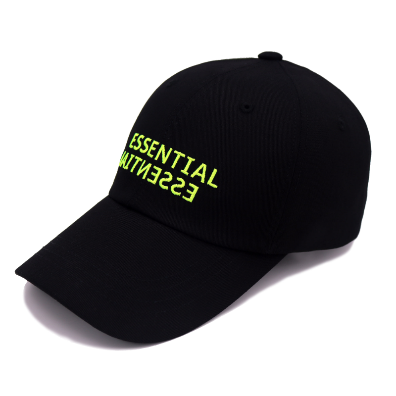 ESSENTIAL_REVERSE - NEON BLACK COLOR BALL CAP